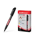Produktbild: Fineliner 0,6mm schwarz - fein zum Schreiben Markieren Zeichnen - CD Marker für DVD und OHP Folien ErichKrause 12 Permanentmarker P-50 Schwarz (Packung) Wasserfest