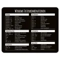Produktbild: Mauspad mit Windows Tastenkombinationen I 24 x 19 cm I Standargröße I dv_702