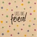 Produktbild: Serviette Lass uns feiern 20tlg. Papier Bunt
