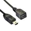 Produktbild: 1,2m USB 2.0 Mini B Verlängerung USB Mini Stecker auf USB Mini B Buchse 5polig
