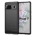 Produktbild: betterfon Carbon Handyhülle kompatibel mit Google Pixel 7 | Smartphone Case aus TPU-Silikon | Schwarz