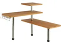 Produktbild: ECKREGAL BAMBUS - 3 EBENEN, 4 HAKEN