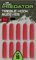 Produktbild: Fox Rage Predator Red Treble Hook Sleeves Medium