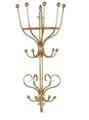 Produktbild: Metall Wandgarderobe Garderobe Flurgarderobe Dielengarderobe Möbel in Goldfarben