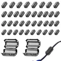 Produktbild: Ferritkerne für Kabel 40 Stück Entstörfilter Klappferrit 3.5/5/7/9mm Mantelwe...