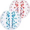 Produktbild: VEVOR 2 x 1,5m Bumper Ball Bubble Soccer Zorb Aufblasbarer Stoßball Blau + Rot