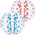 Produktbild: VEVOR 2 x 1,5m Bumper Ball Bubble Soccer Zorb Aufblasbarer Stoßball Blau + Rot