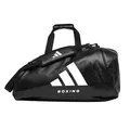 Produktbild: adidas PU 2 In 1 Boxing Gym Training Sports Back Pack Holdall Bag, Blackwhite