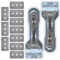 Produktbild: Set 2x Premium Glasschaber mit 10 Klingen Spezialschaber Glaskeramikkochfeld