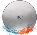 Produktbild: Feuerfeste Matte Unterlage Feuerschale 38 '' Rund Hitzeschutzmatte Feuerfeste BBQ Matte Splatter Protector Pad für Boden,Terrasse, Deck,Rasen,Camping,Faltbare Wasserbeständige Feuerstelle Zubehör