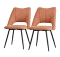 Produktbild: ML-DESIGN Stuhl Esszimmerstühle mit Rückenlehne moderne Design Lounge Küchenstühle (2 St), Polsterstuhl Esstischstühle 2er Set Clubsessel Polyester bis 120kg