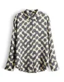 Produktbild: someday Damen Langarmbluse | ZEVENTY Regular Satinbluse mit Allover Print Buttercream, 42
