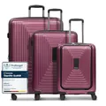 Produktbild: REDOLZ Hartschalen Koffer-Set-3-teilig | S 55 cm Laptopfach + M 66 cm + L 77 cm | Dehnfalte erweiterbar | Ultra-leicht | 4-Rollen & TSA (Essentials 14)