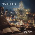 Produktbild: NEU 3D LED Lichterstern Firework Effekt warmweiß für Deko Weihnachten Fenster