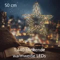 Produktbild: NEU 3D LED Lichterstern Firework Effekt für Deko Fenster Weihnachten Geschenk
