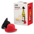 Produktbild: Monkey Business Silikon-Weinstopfen | verschließt Flaschen und hält Wein frisch/süßes Weinzubehör/Küchenhelfer/Bowler-Hut-Flaschenverschluss (2er-Set)