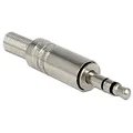 Produktbild: DeLOCK 65532 Steckverbinder 3,5 mm silberfarben – Drahtverbinder (3,5 mm, silberfarben, Metall)