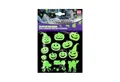 Produktbild: Widmann S.r.l. Dekoobjekt Leuchtende Halloween Deko Sticker 'Kürbis und Katz