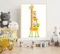 Produktbild: Alavya Home® Aufkleber Giraffe I Kinder-Höhentabelle, Wandtattoo Wandsticker, Messlatte Giraffe, Kinder Babyzimmer