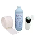 Produktbild: GS-Nails Nagel-Cleaner - 1L Klar + Dispenser + 500 Zelletten - Reinigungsflüssigkeit zum Reinigen & Entfetten der Naturnägel - ISO kosmetisch - Cleanser ohne Duftstoffe & Farbstoffe