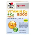 Produktbild: DOPPELHERZ Vitamin D3 2000+K2 system Tabletten 120 St