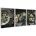 Produktbild: artissimo Bilderset, Anthrazit, Kunststoff, Essen/Getränk, Rechteckig, 30x40 cm, Bilder und Zubehör, Wandbilder, Bilderset