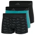 Produktbild: adidas Sportswear Trunk Active Flex Cotton (3er Pack) elastischer Logo-Bund, ohne Eingriff, Single Jersey-Qualität schwarz XXL