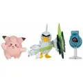 Produktbild: Pokémon Battle Figure Set Figuren 3er-Pack Piepi, Tanhel, Lauchzelot 5 cm