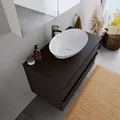 Produktbild: Duravit Ovales Aufsatzwaschbecken DuraPort 60x40x14,5cm Waschbecken aus Mineralguss Handwaschbecken in Weiß Matt Waschtisch für Unterschränke Badezimmer