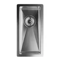 Produktbild: Klarstein Spülbecken – Schmale 23 cm Küchenspüle, Edelstahl 304, Kratz- & Hitzebeständig, Leicht zu Reinigen, Mit Überlauf & Einbausatz, 45x23 cm, Für Unterschränke