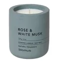 Produktbild: blomus Duftkerze FRAGA Duftkerze flintstone Rose & White Musk 6,5cm