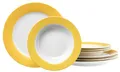 Produktbild: Ritzenhoff & Breker Tafelservice Doppio, 8-teilig, Porzellangeschirr, Gelb