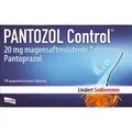 Produktbild: Pantozol Control 20 mg magensaftres.Tabletten 14 St