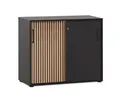 Produktbild: Tchibo - Aktenschrank »Hank« - 100x41x83,5cm - schwarz - Holz / Metall / Kunststoff