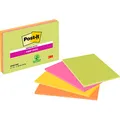 Produktbild: Post-it Super Sticky Meeting Notes Haftnotizen extrastark 6445-4SS farbsortiert, 4 Blöcke
