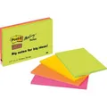 Produktbild: Post-it Haftnotizen Super Sticky Big Notes, neon, 101 x 152mm, selbstklebend, 4x 45 Blatt