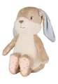 Produktbild: Sterntaler Träumli Nachtlicht mit Farbwechsel - Kuscheltier Hase Hanni aus Flausch & Jersey - 20 Melodien & Sounds - Bestickung nachtleuchtend - Modul entnehmbar - ab Geburt, hellbraun
