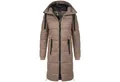 Produktbild: SUBLEVEL Steppjacke Damen Mantel mit Kapuze extra lange Winter Jacke Parka