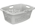 Produktbild: Wäschekorb Rotho Flowers 50 l grau matt 1756790002WS