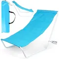 Produktbild: Vilde - Gartenliege Sonnenliege Klappbar - Sonnenliegen - Klappbare Garten Liege Gartenliegen Leicht - Strandliege Liegestuhl Balkon Balkonliege - Strandstuhl tragbar - blau