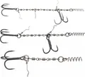 Produktbild: Abu Garcia Beast Chain Stinger - 2 Hakensysteme für Gummifische, Größe:Medium Gr. 1/0
