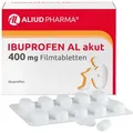 Produktbild: Ibuprofen AL akut 400 mg Filmtabletten bei akuten Schmerzen