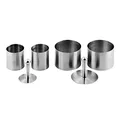 Produktbild: Weis Dessertringe Set mit 2 Drücker, Edelstahl, Silber, 9 x 8 x 8 cm, 3-Einheiten