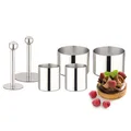 Produktbild: WEIS Dessertringe-Set mit 4 Ringen in 2 Größen Edelstahl