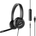 Produktbild: SPEEDLINK Office Headset METIS USB Stereo schwarz retail (SL-870007-BK)