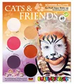 Produktbild: Eulenspiegel 207055 - Schmink-Palette Cats & Friends, Anleitung für 5 Tiermasken, Kinderschminke, Faschingsschminke