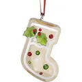 Produktbild: Swarovski Dekohänger Sammelfigur Holiday Cheers Lebkuchen Nikolausstiefel Ornament (1 St), Swarovski® Kristall goldfarben|grün|rot