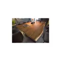 Produktbild: Riess Ambiente Massivholz Esstisch 160cm Wild-Akazie Industrial Design 2,6cm Tischplatte Baumkante
