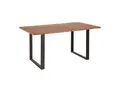 Produktbild: Massivholz Esstisch 160cm Wild-Akazie Industrial Design 2,6cm Tischplatte Baumkante