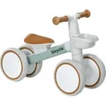 Produktbild: Aiyaplay - Kinder Laufrad Ab 1 Jahre Baby Bis 20 Kg Lauflernrad Mit Tpu-rädern Korb Verstellbarer Sitz Sattel Kinderlaufrad Balance Bike Geschenke Für Jungen Mädchen Spielzeug Grün+weiß